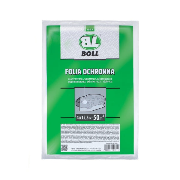 BOLL Kaitsekile HDPE, paksus 0,007 mm, 4 m x 5 m (20 m2), sõidukile, karbis 50 tk