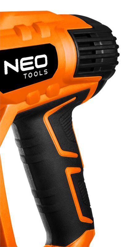 NEO Tools Kuumaõhupüstol 2000 W, I: 50 °C, II: 70-600 °C, kohver, digitaalnäidik