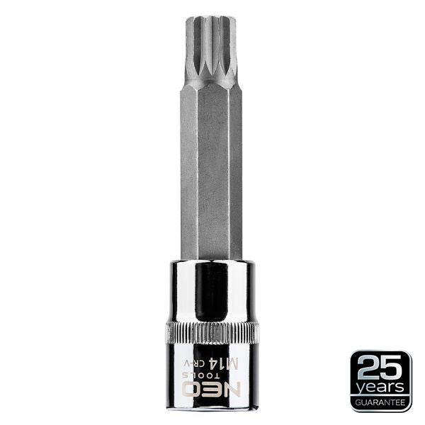 NEO Tools Spline-otsak padrunil 1/2, M10 x 100 mm