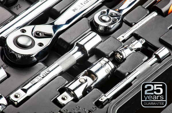 NEO Tools Kahesuunaliste momentvõtmete komplekt 1/4, 3/8, 1/2, 3 osa