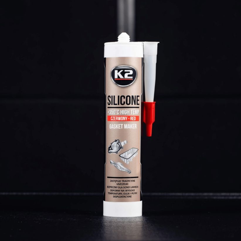 K2 Kõrgtemperatuurne silikoonhermeetik, punane, +350 °C