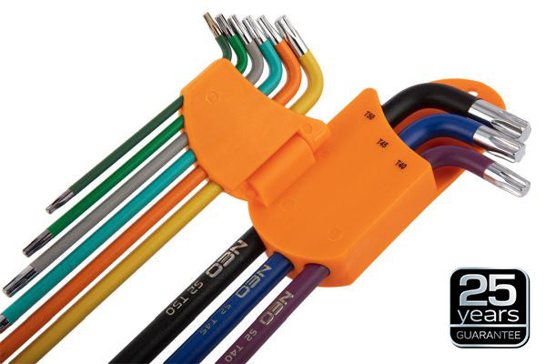 NEO Tools Kuuskantvõtmed 1,5-6 mm, 7 osa