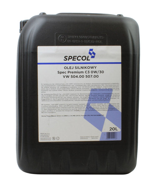 Specol Spec Premium 0W-30 mootoriõli