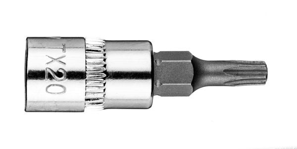 NEO Tools Torx-otsak TX20 padrunil 1/4, lühike, 37 mm