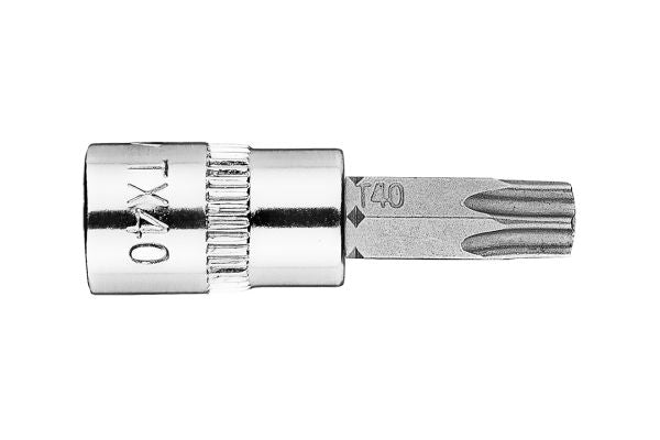 NEO Tools Torx-otsak TX40 padrunil 1/4, lühike, 37 mm