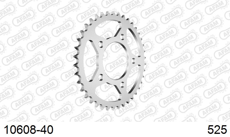 AFAM Tagumine hammasratas 10608-40, 40z, samm 525, teras