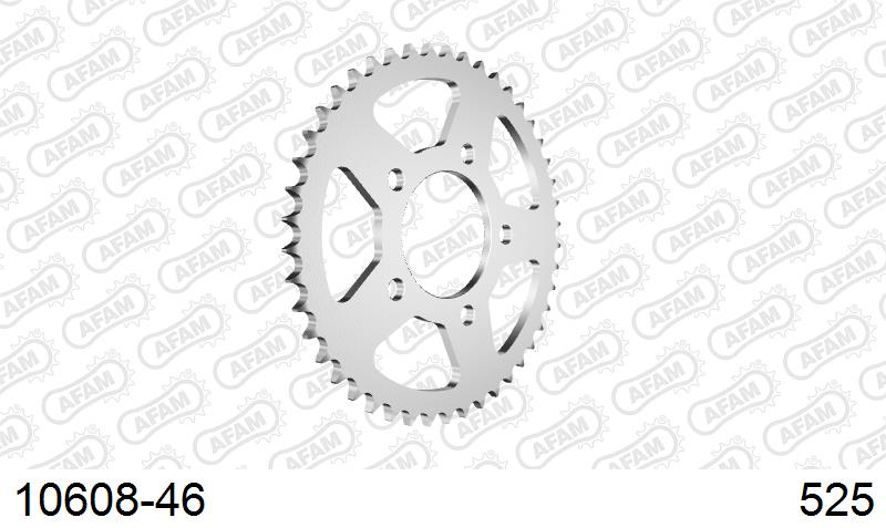 AFAM Tagumine hammasratas 10608-46, 46z, samm 525, teras