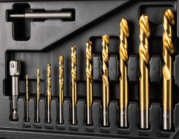 NEO Tools Vigastatud poltide komplekt (puuride ja väljakeerajatega), 40 osa, 25.73.40.0