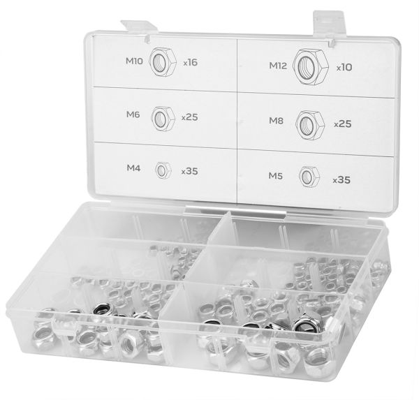 NEO Tools Iselukustuvad mutrid, 146 tk