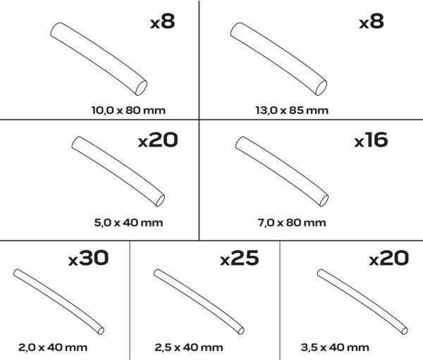 NEO Tools Kuumkahanevad isolatsioonivoolikud, 127 tk