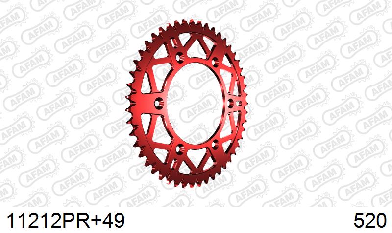 AFAM Tagumine hammasratas 11212PR+49, 49z, samm 520