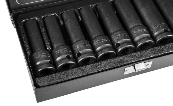 NEO Tools Löökpadrunid 1/2, E10-E24, 9 osa, CRMO