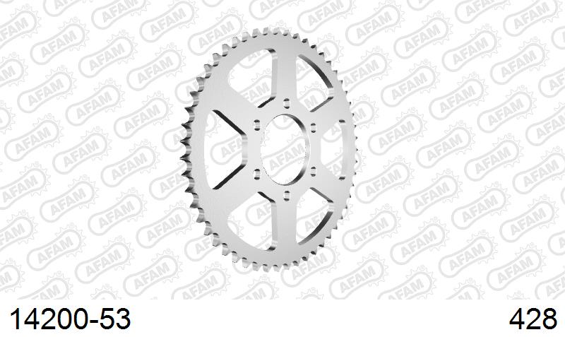 AFAM Tagumine hammasratas 14200-53, 53z, samm 428, teras