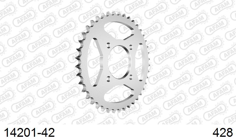 AFAM Tagumine hammasratas 14201-42, 42z, samm 428, teras