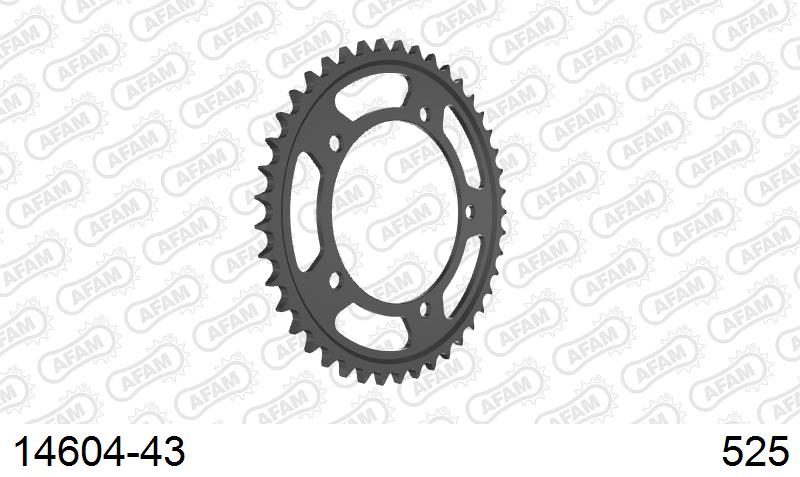 AFAM Tagumine hammasratas 14604-43, 43z, samm 525, teras