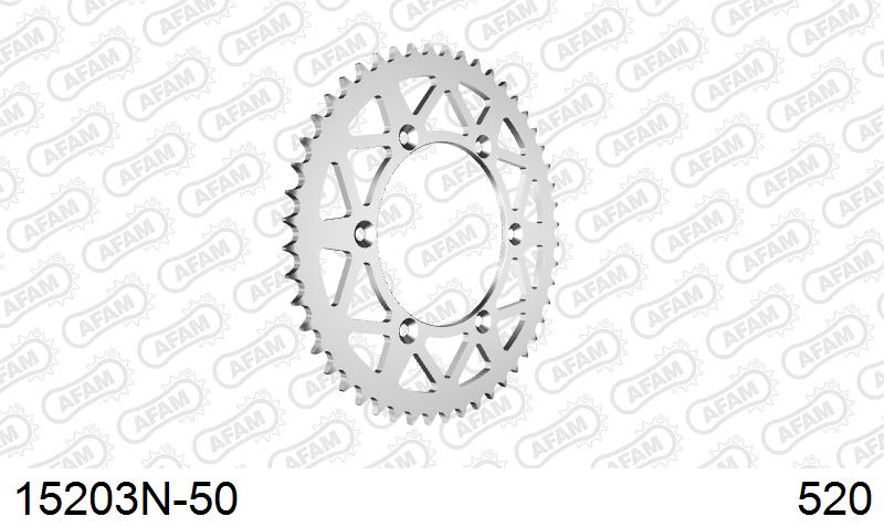 AFAM Tagumine hammasratas 15203N-50, 50z, samm 520