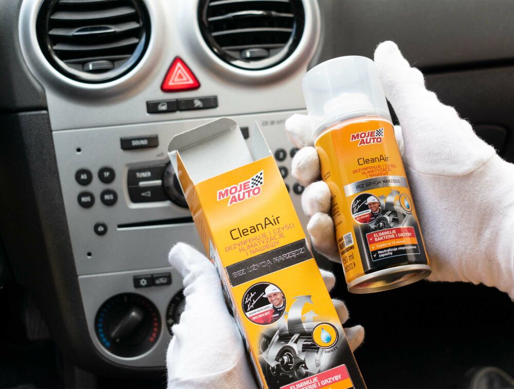 Moje Auto Clean Air Fresh kliimaseadme puhasti, biotsiidne granaat