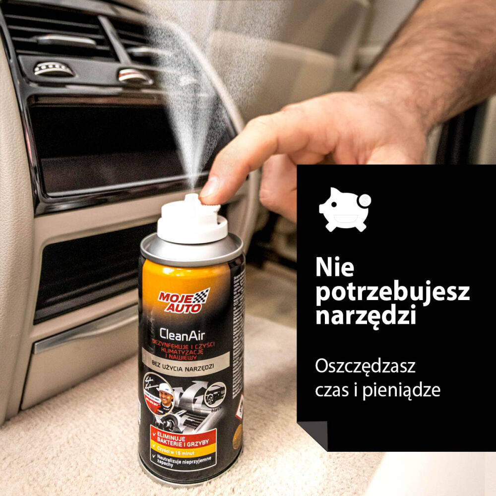 Moje Auto Clean Air Black kliimaseadme puhasti, biotsiidne granaat