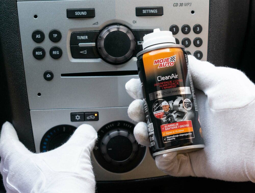 Moje Auto Clean Air Black kliimaseadme puhasti, biotsiidne granaat
