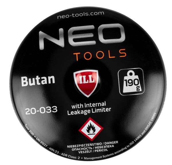 NEO Tools Gaasijoodelamp 190 g balloonile + 4 gaasiballooni