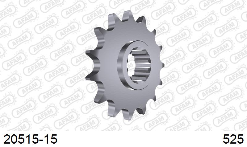 AFAM Eesmine hammasratas 20515-15, 15z, samm 525, teras