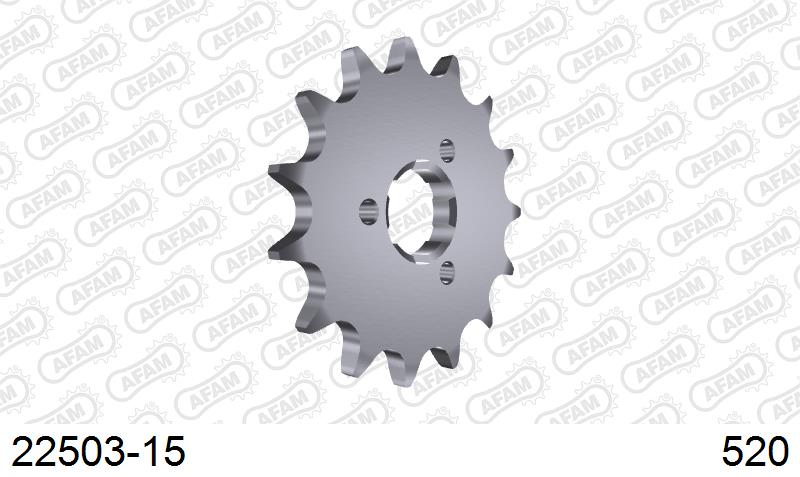 AFAM Eesmine hammasratas 22503-15, 15z, samm 520, teras