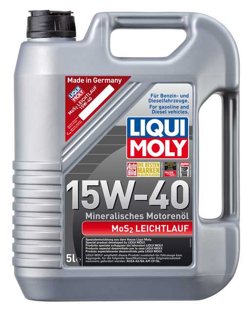 Liqui Moly MoS2 Low-Friction 15W-40 mootoriõli