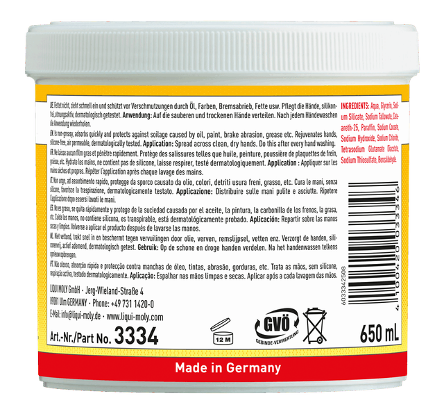 Liqui Moly Invisible Glove nahakaitsekreem