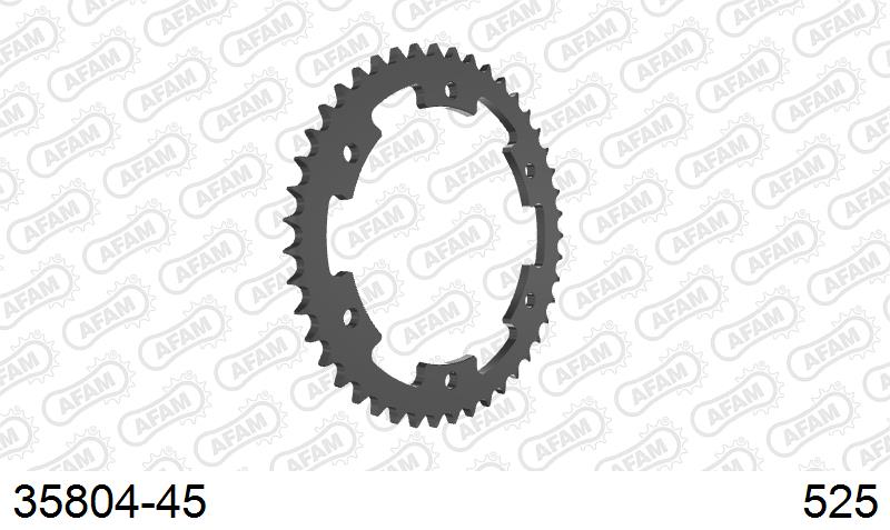 AFAM Tagumine hammasratas 35804-45, 45z, samm 525, teras