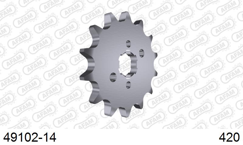 AFAM Eesmine hammasratas 49102-14, 14z, samm 420, teras
