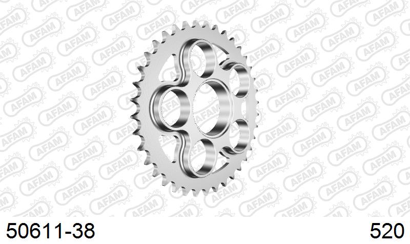 AFAM Tagumine hammasratas 50611-38, 38z, samm 520, teras