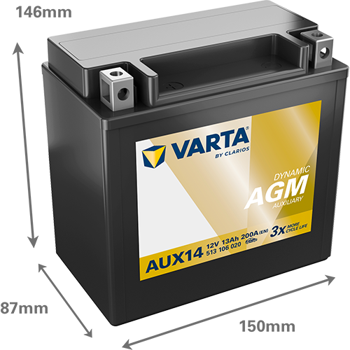 VARTA Dynamic AUX 513106020 lisaaku 13 Ah 200 A