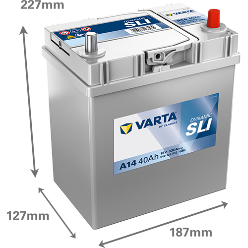 VARTA Dynamic SLI 540126033 käivitusaku 40 Ah 330 A L-