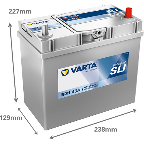 VARTA Dynamic SLI 545155033 käivitusaku 45 Ah 330 A L-