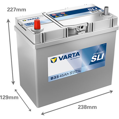 VARTA Dynamic SLI 545157033 käivitusaku 45 Ah 330 A L+