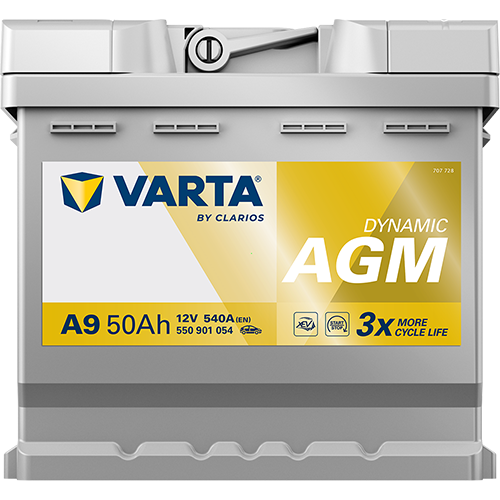 VARTA Dynamic AGM 550901054 käivitusaku 50 Ah 540 A L-