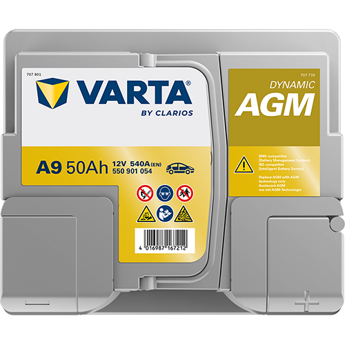 VARTA Dynamic AGM 550901054 käivitusaku 50 Ah 540 A L-