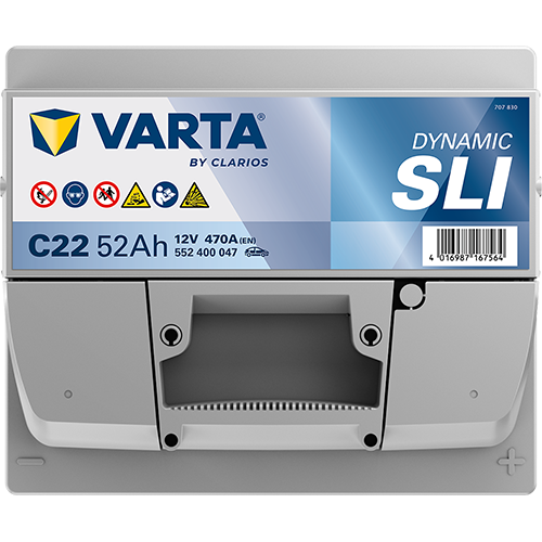 VARTA Dynamic SLI 552400047 käivitusaku 52 Ah 470 A L-