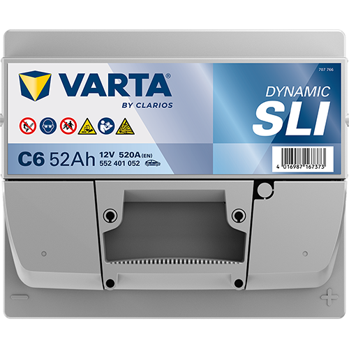 VARTA Dynamic SLI 552401052 käivitusaku 52 Ah 520 A L-