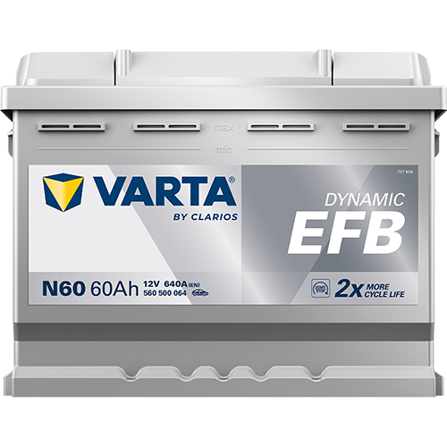 VARTA Dynamic EFB 560500064 käivitusaku 60 Ah 640 A L-