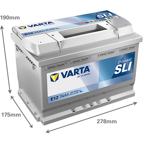 VARTA Dynamic SLI 574013068 käivitusaku 74 Ah 680 A L+