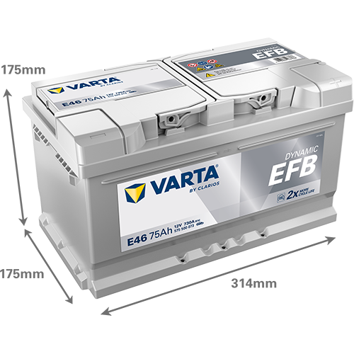 VARTA Dynamic EFB 575500073 käivitusaku 75 Ah 730 A L-