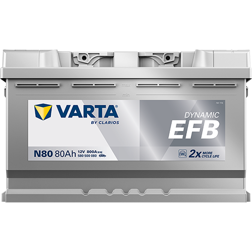 VARTA Dynamic EFB 580500080 käivitusaku 80 Ah 800 A L-
