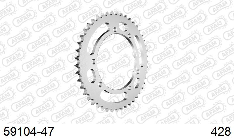AFAM Tagumine hammasratas 59104-47, 47z, samm 428, teras
