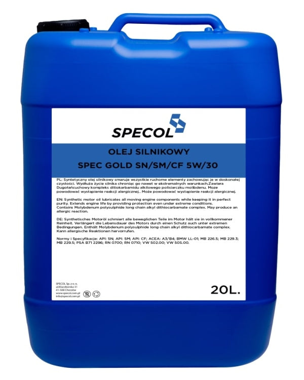 Specol Spec Gold 5W-30 mootoriõli