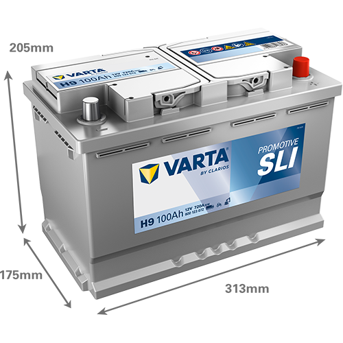 VARTA Promotive SLI 600123072 käivitusaku 100 Ah 720 A L-