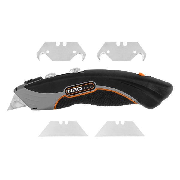 NEO Tools Nuga trapets- ja konksteraga, metallkorpus, 6 tera