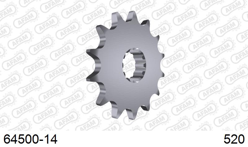 AFAM Eesmine hammasratas 64500-14, 14z, samm 520, teras