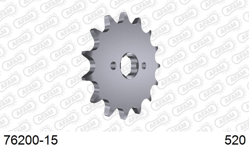 AFAM Eesmine hammasratas 76200-15, 15z, samm 520, teras