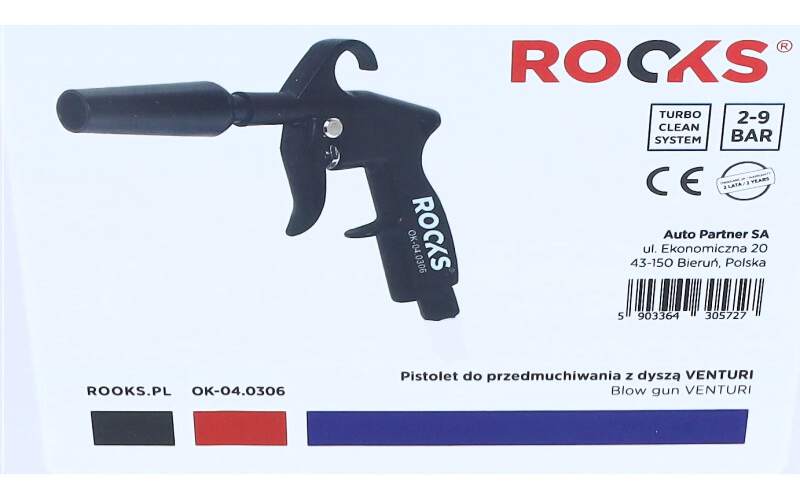ROOKS Puhumispüstol VENTURI otsakuga